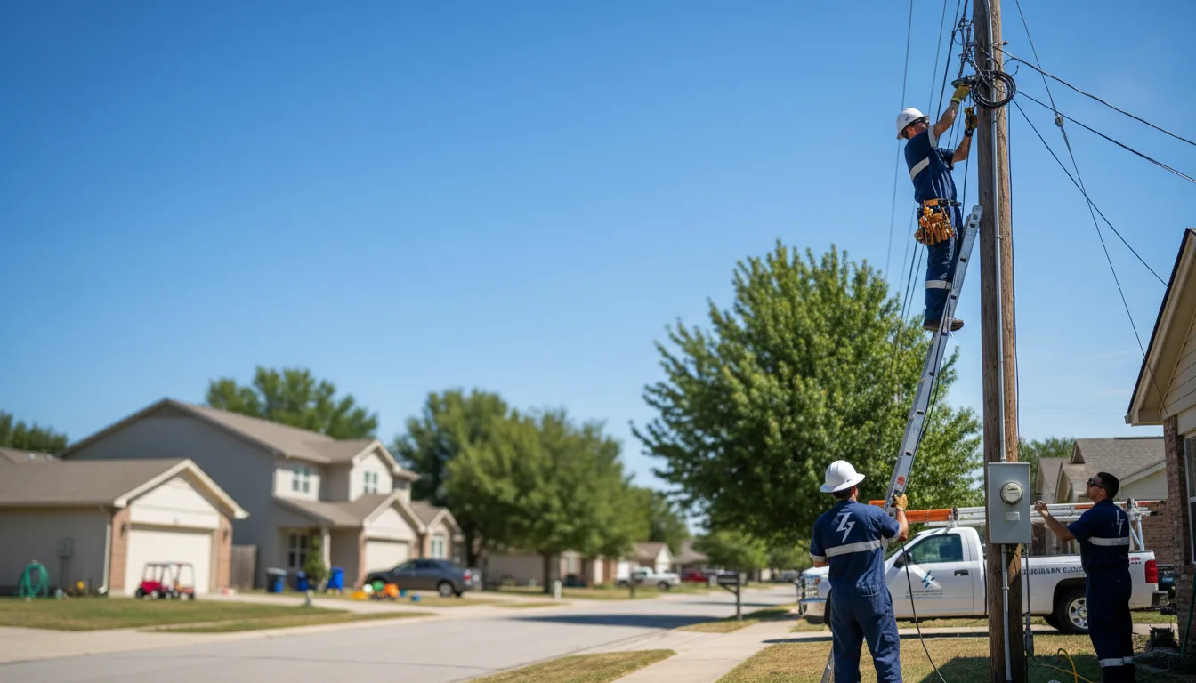 Residential electrician providing installation services in Breedsville, MI